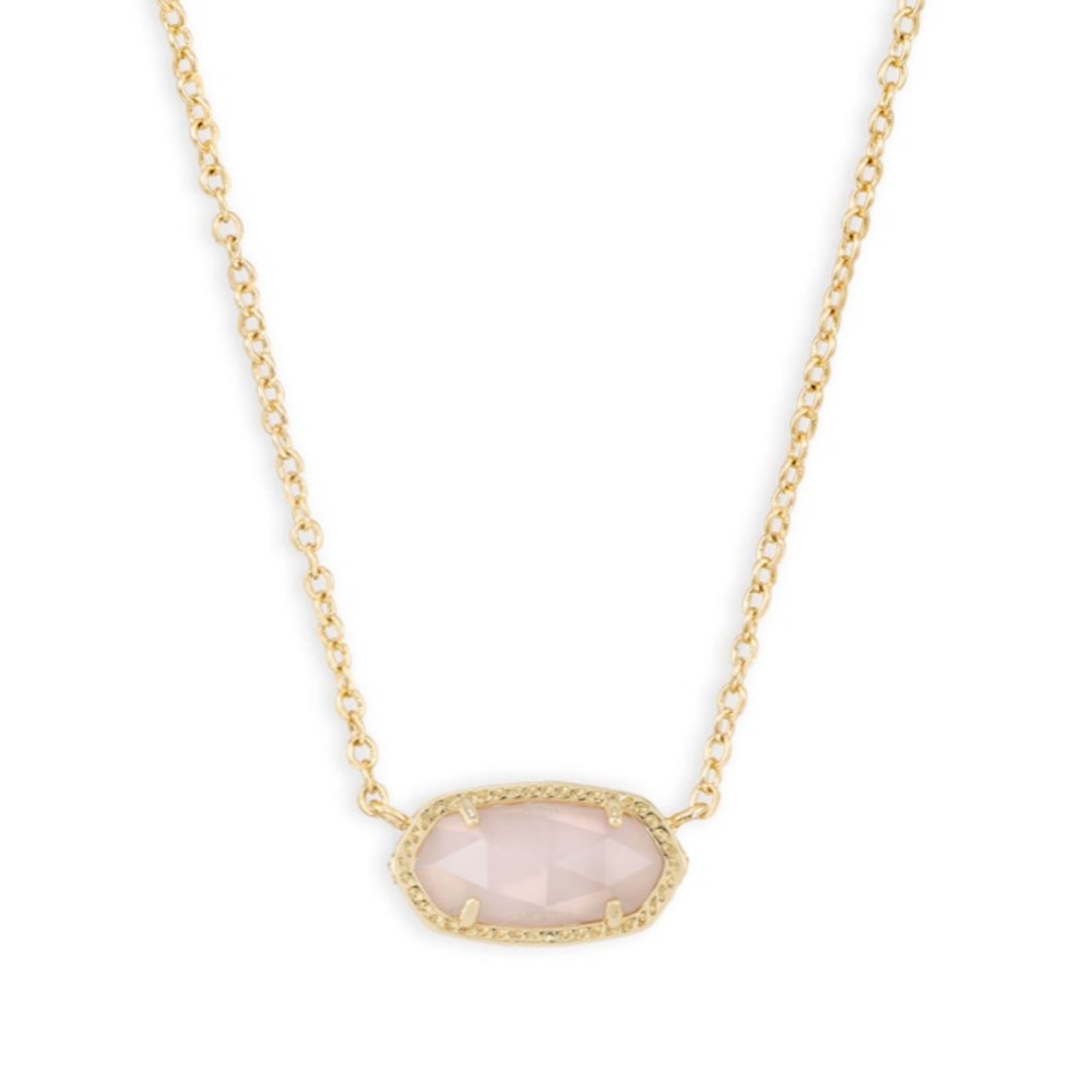 Kendra Scott Elisa Necklace in Rose Quartz